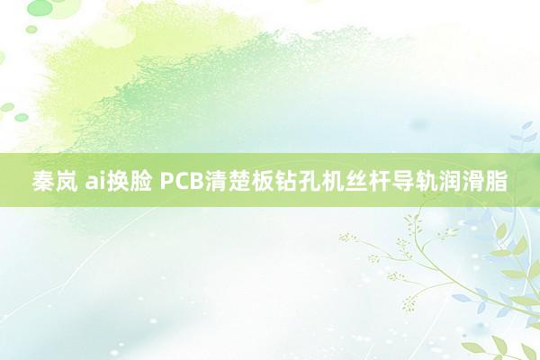 秦岚 ai换脸 PCB清楚板钻孔机丝杆导轨润滑脂