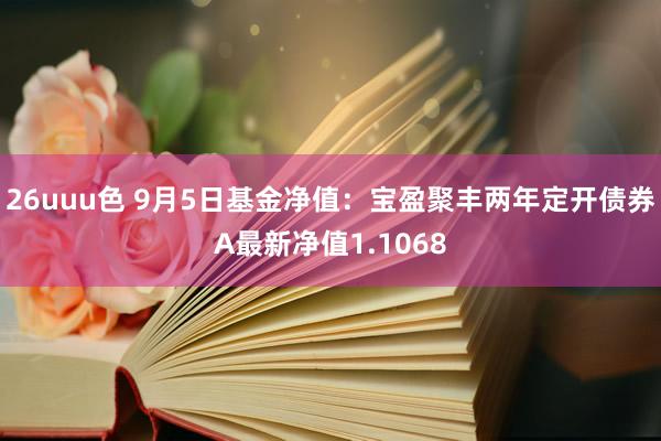 26uuu色 9月5日基金净值：宝盈聚丰两年定开债券A最新净值1.1068